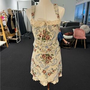 Beginning Boutique Corset Top and Mini Skirt Set